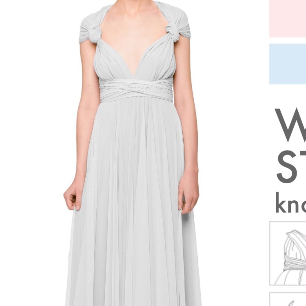 Two birds bridesmaids dress